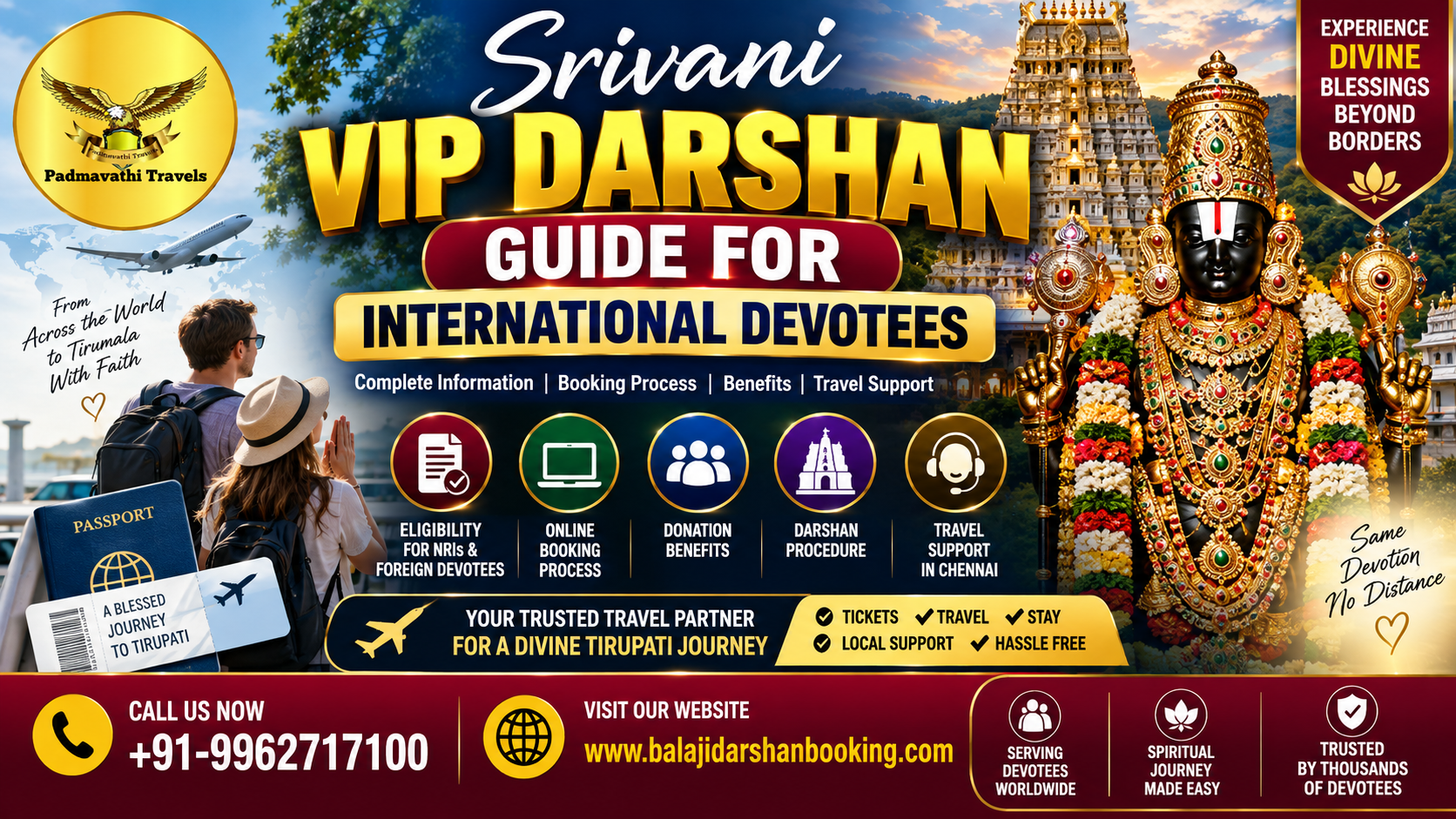 srivani darshan for International Devotees