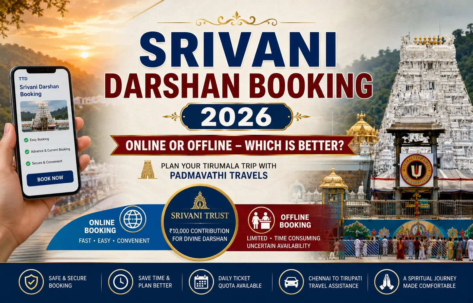 Srivani Darshan Booking 2026 Online vs Offline