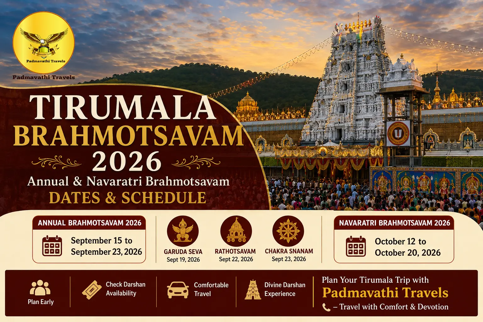 tirumala Brahmotsavam 2026