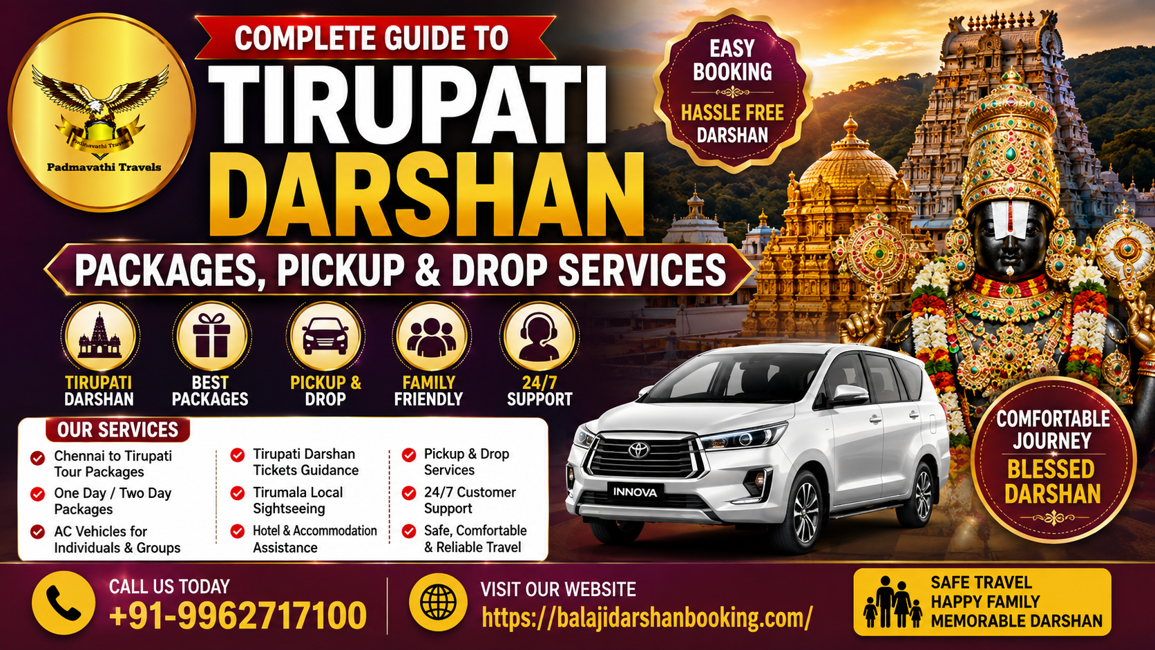 Tirupati Darshan package
