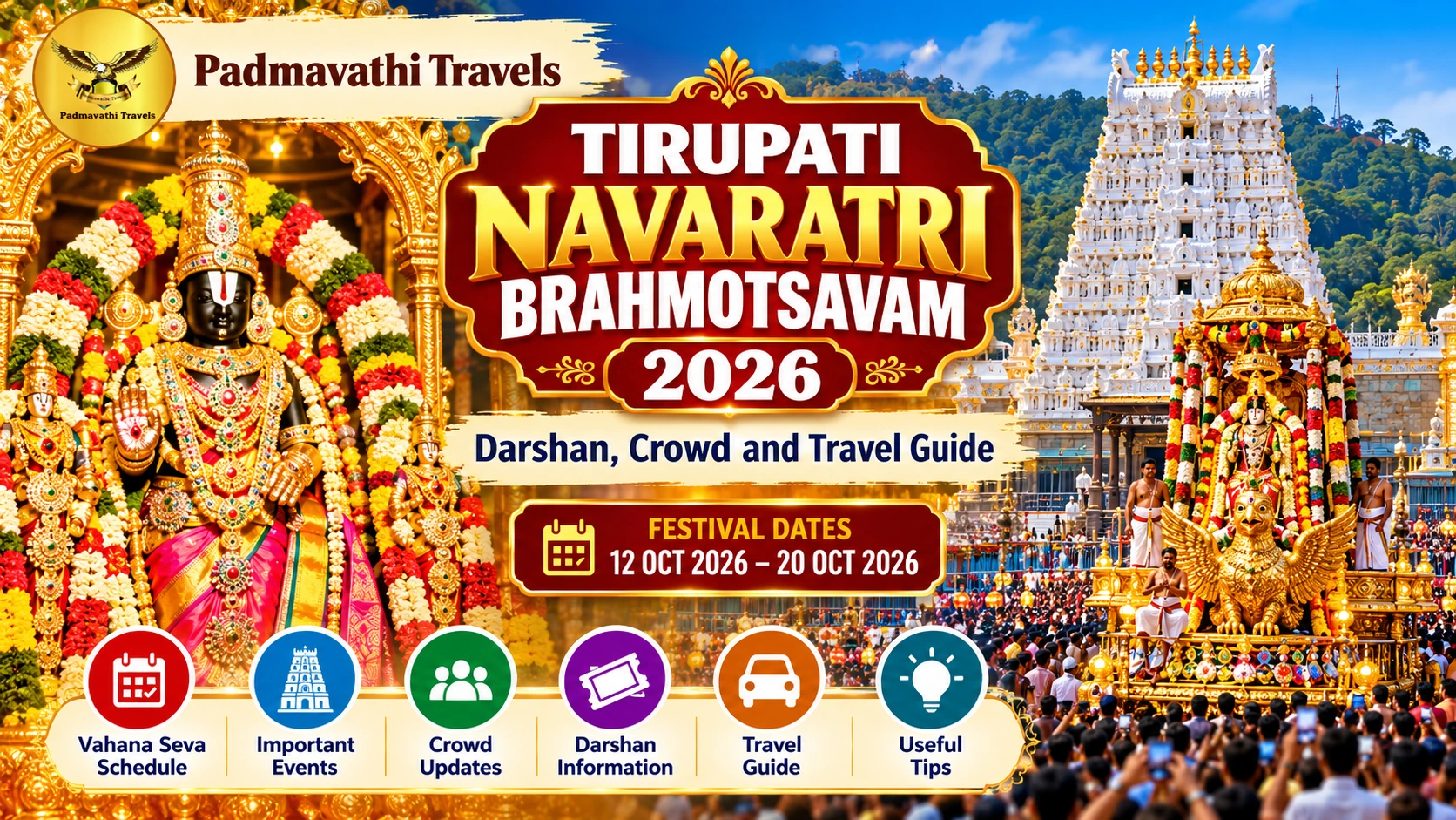 Tirupati Navaratri Brahmotsavam 2026 vahanam schedule