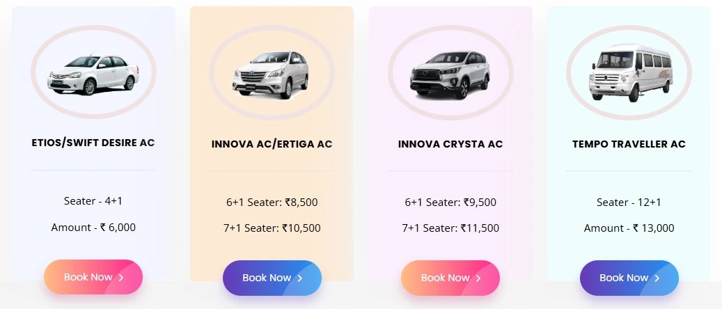 Tirupati to Tirumala car packages price