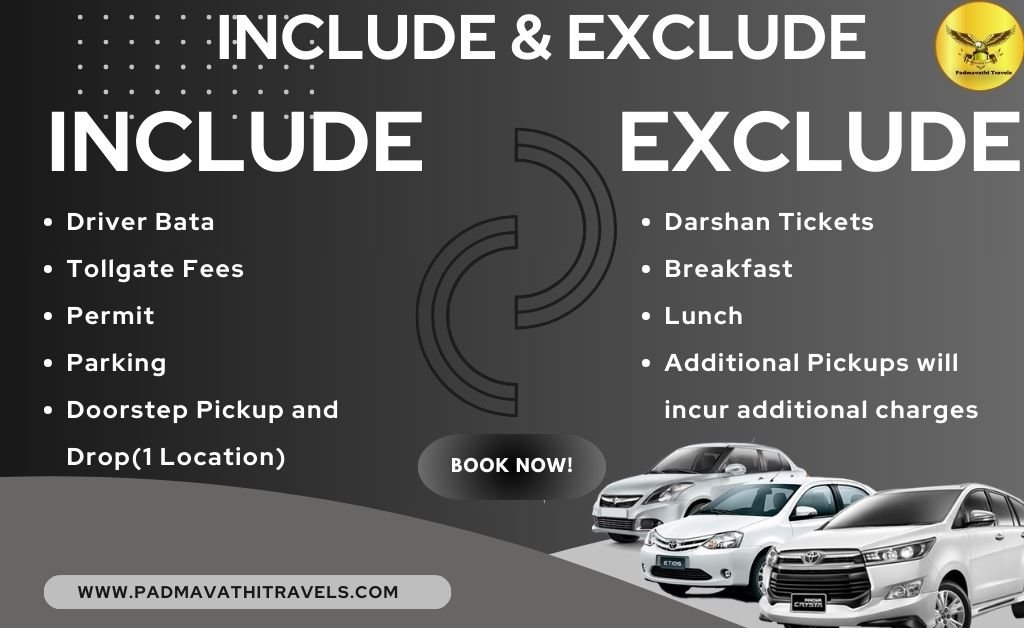 Kanchipuram to Tirupati car booking