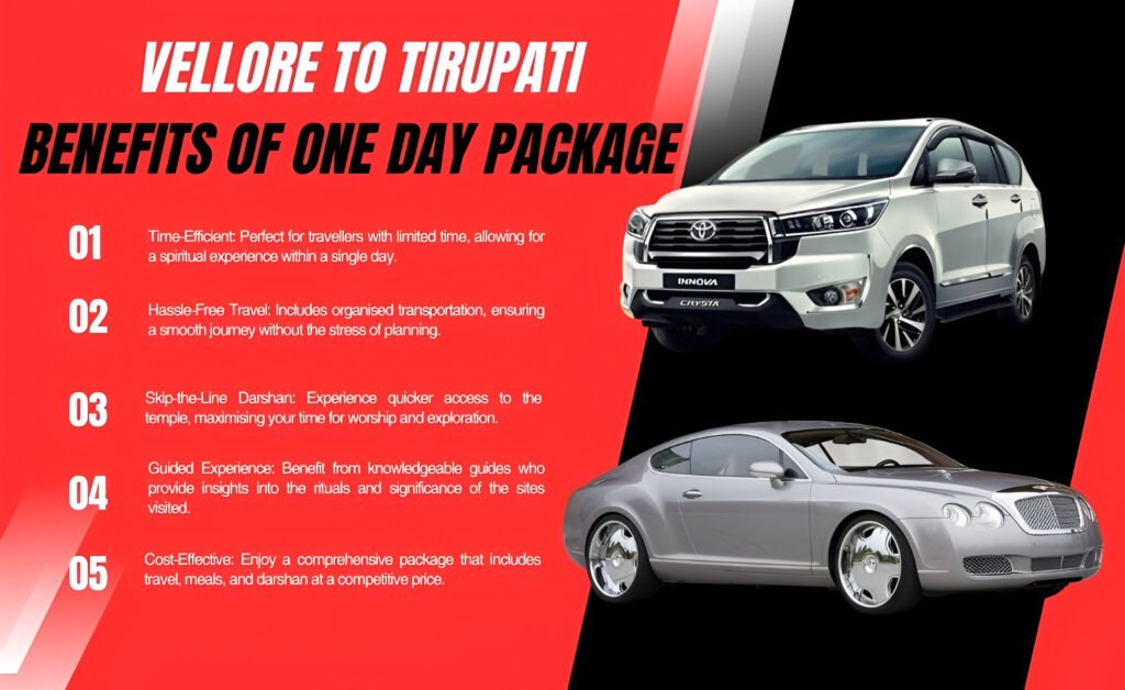 Vellore to Tirupati travel by car