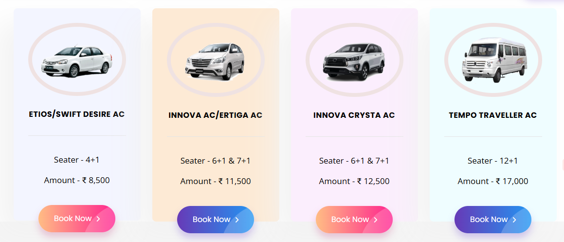 Kanchipuram to Tirupati Car Rental