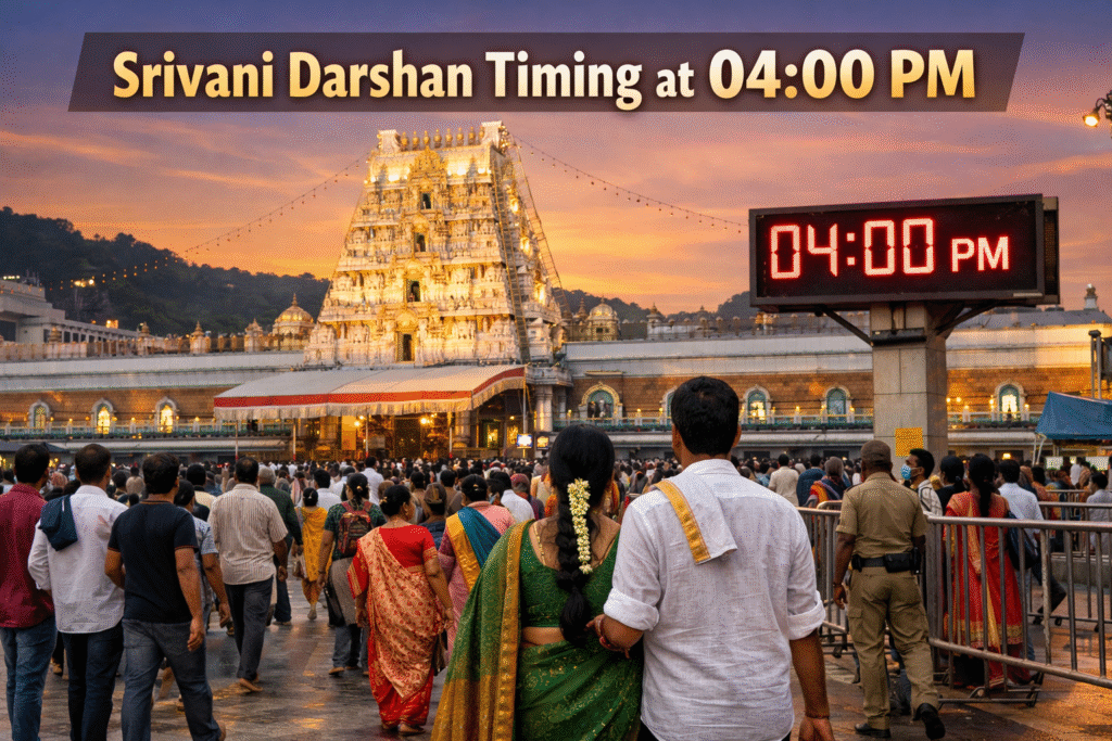 srivani darshan timings