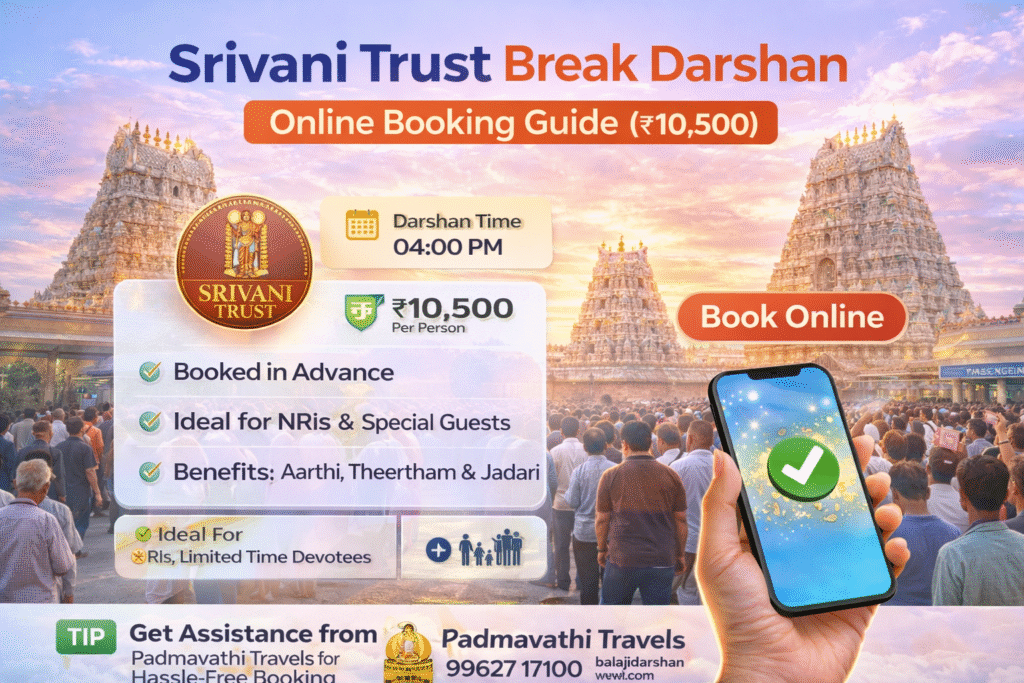 Srivani Trust Break Darshan Online Booking – Complete Step-by-Step Guide