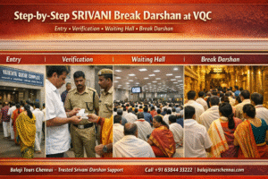 Step-by-Step SRIVANI Break Darshan Queue Process at VQC