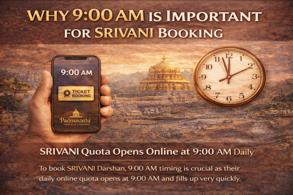TTD online booking for SRIVANI darshan