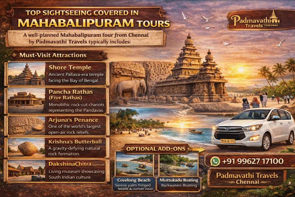 Chennai to Mahabalipuram Tours