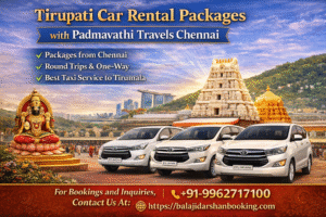 Tirupati Car Rental Packages with Padmavathi Travels Chennai