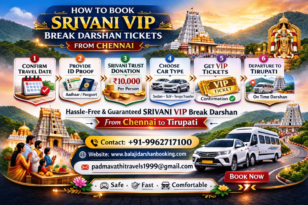 TTD Srivani VIP Break Darshan booking from Chennai