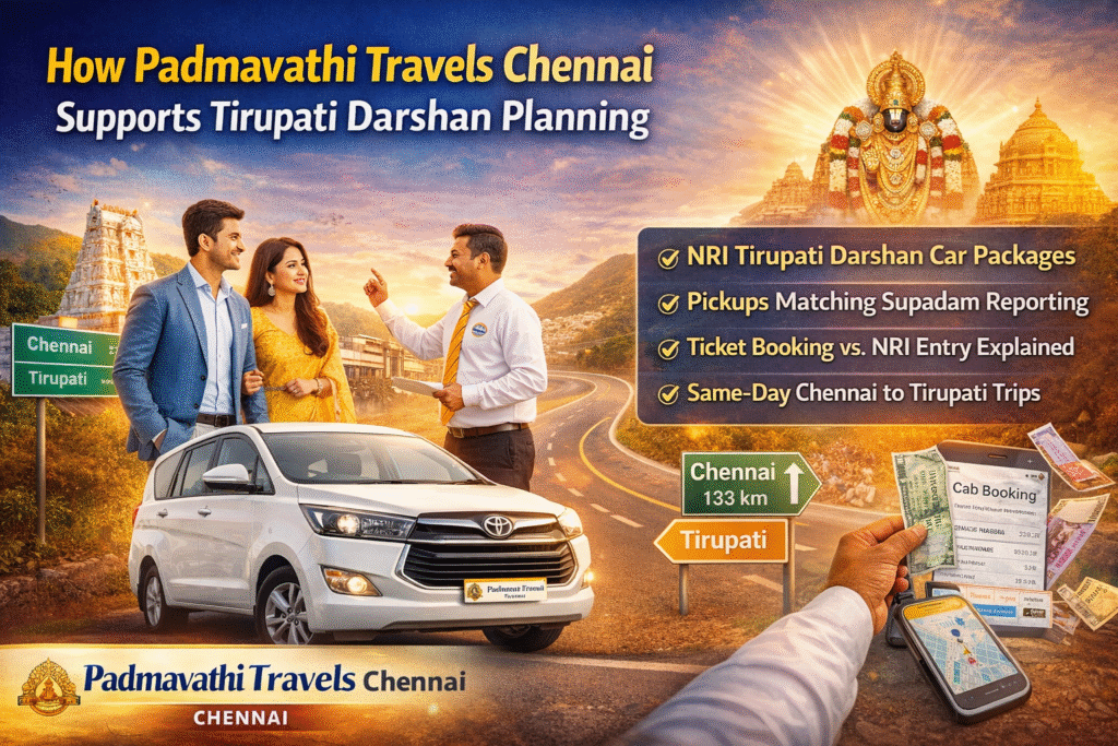Best car rental for Tirupati darshan