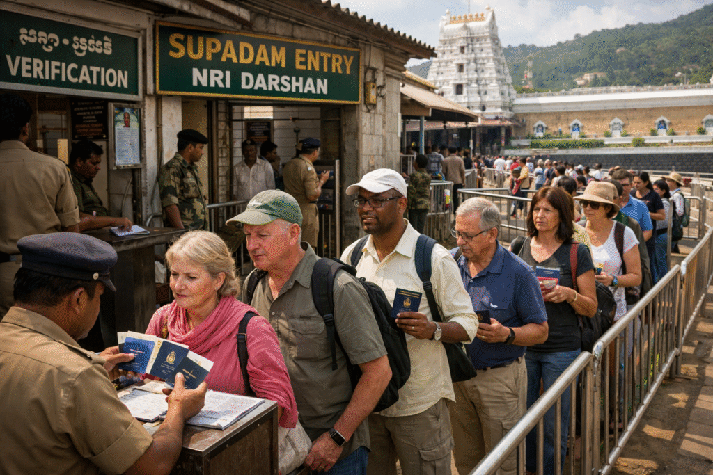 OCI card holder Tirupati Darshan facility