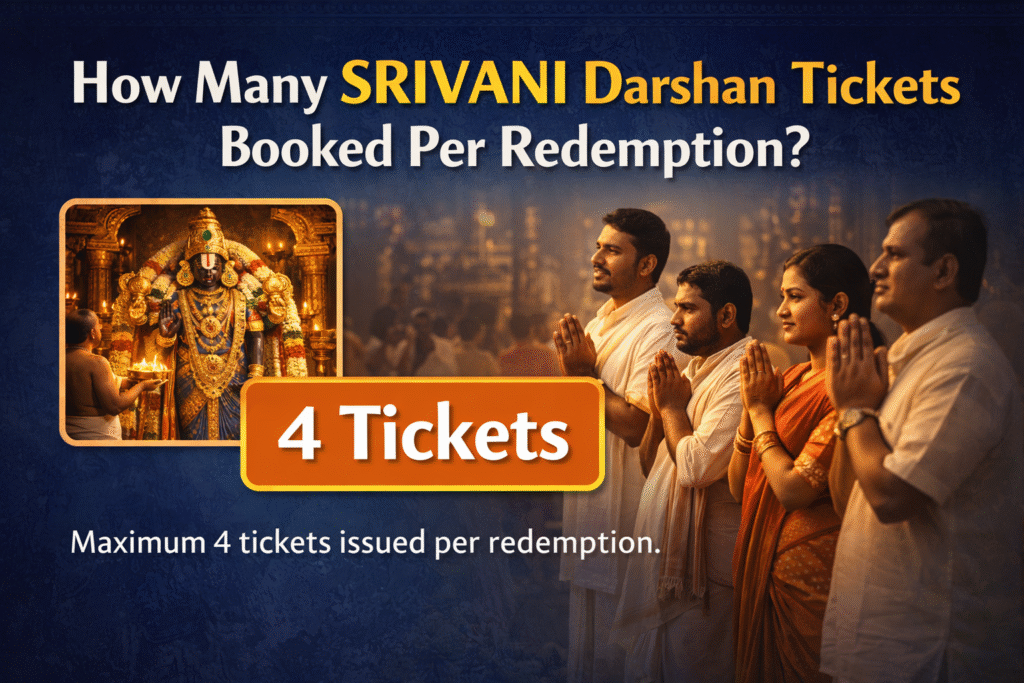 Srivani Darshan Tickets booking limit