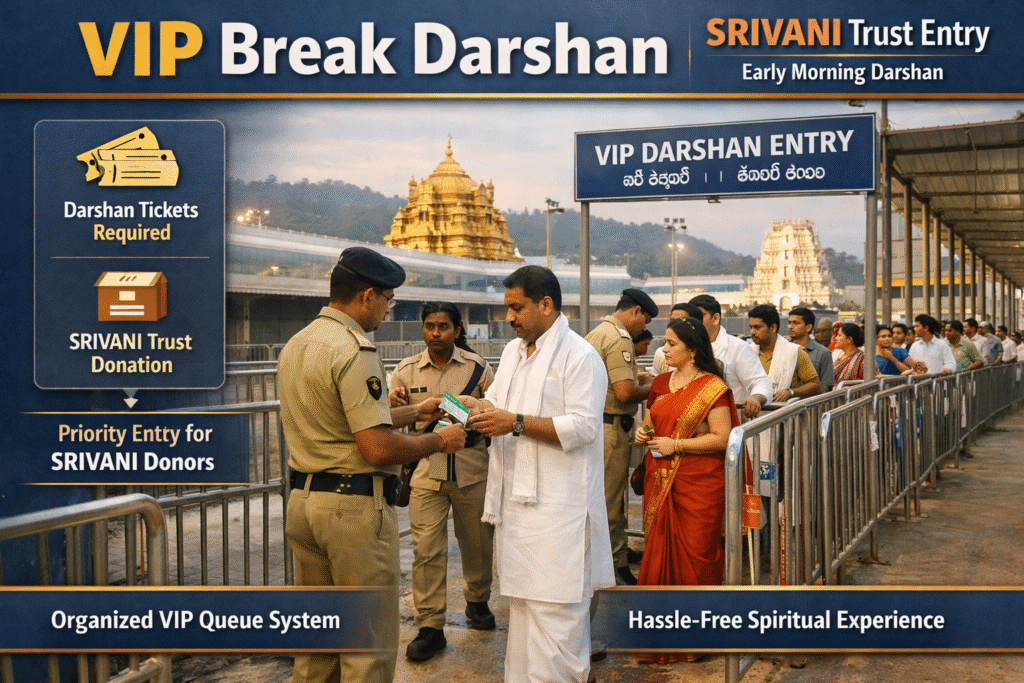 VIP Break Darshan booking online