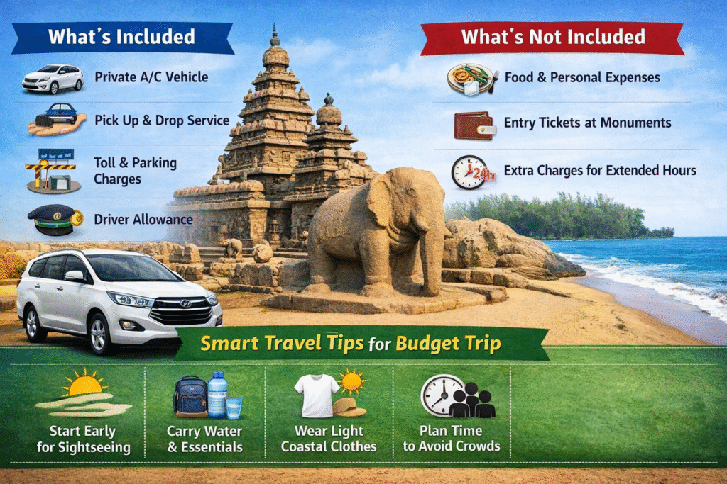one day Mahabalipuram travel plan