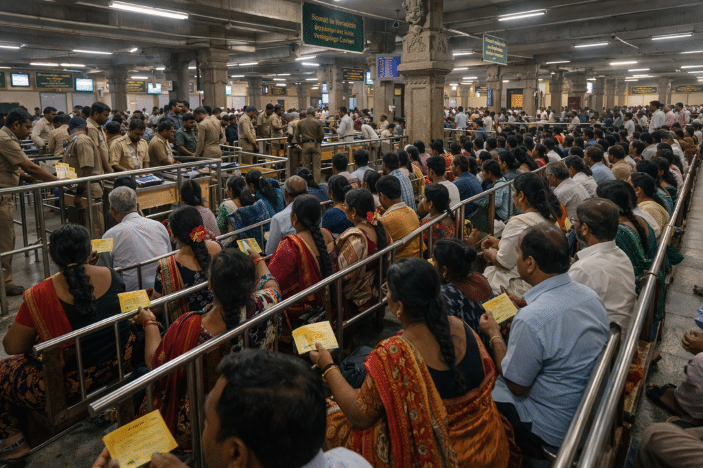 Srivani Darshan Queue Process