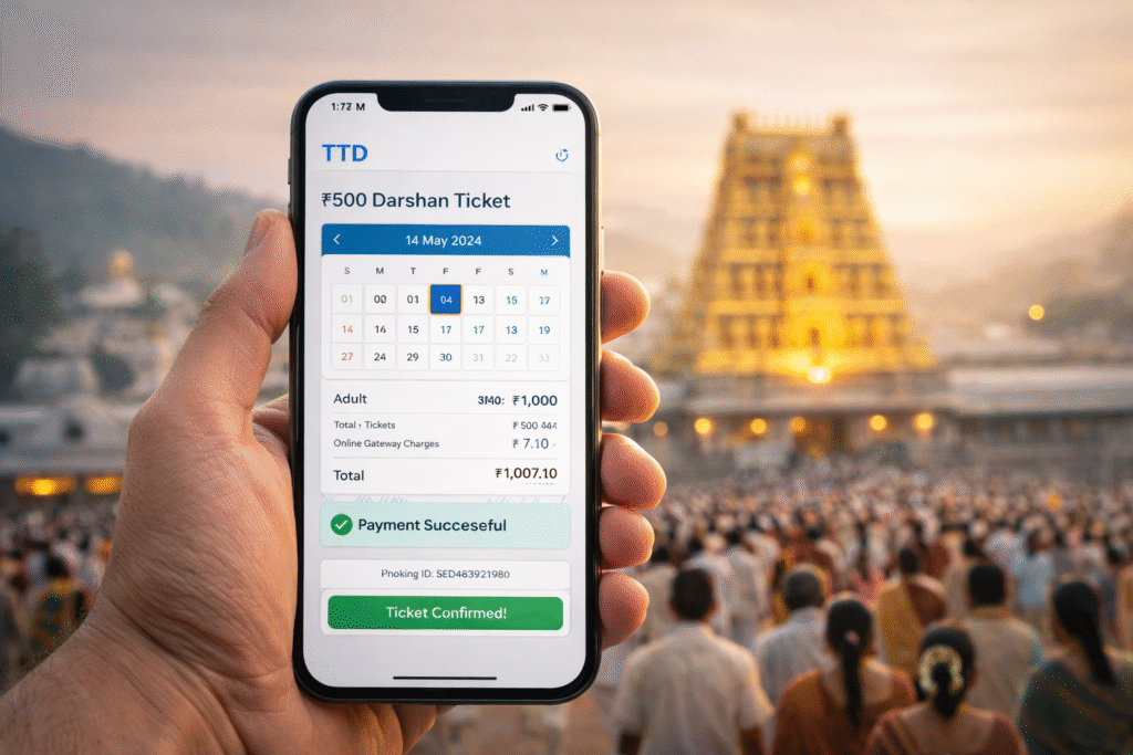500 Rs Tirupati darshan ticket