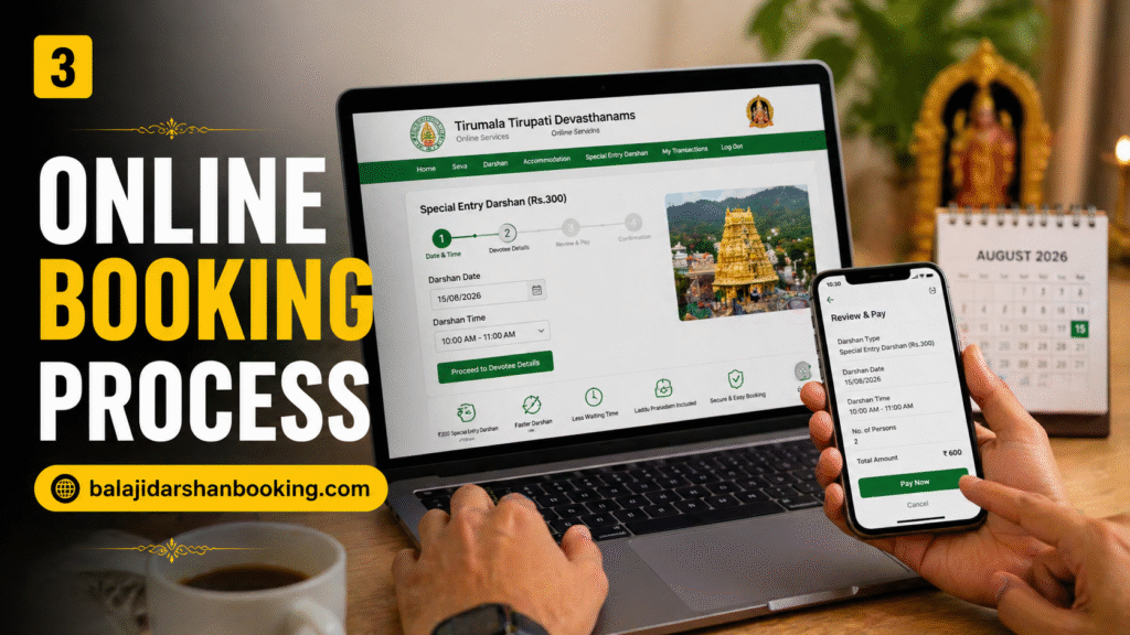 TTD online booking Tirupati darshan