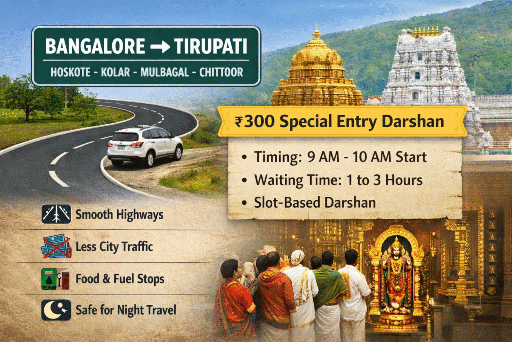 Tirupati Balaji darshan package Bangalor