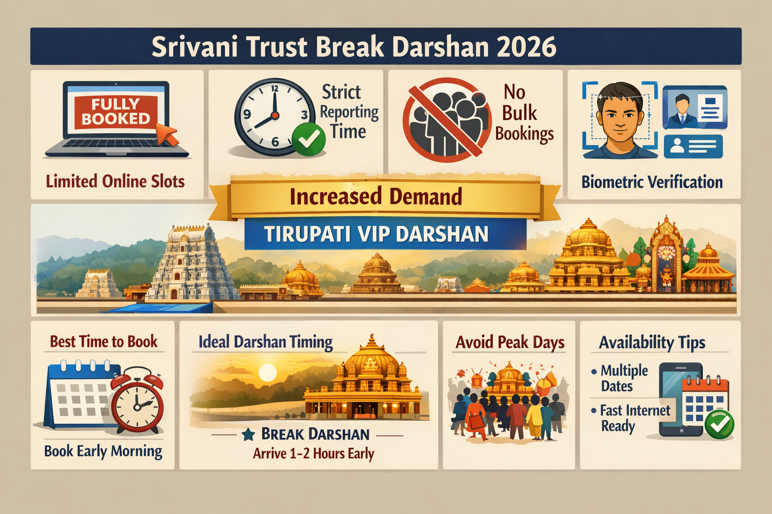 TTD VIP darshan booking process