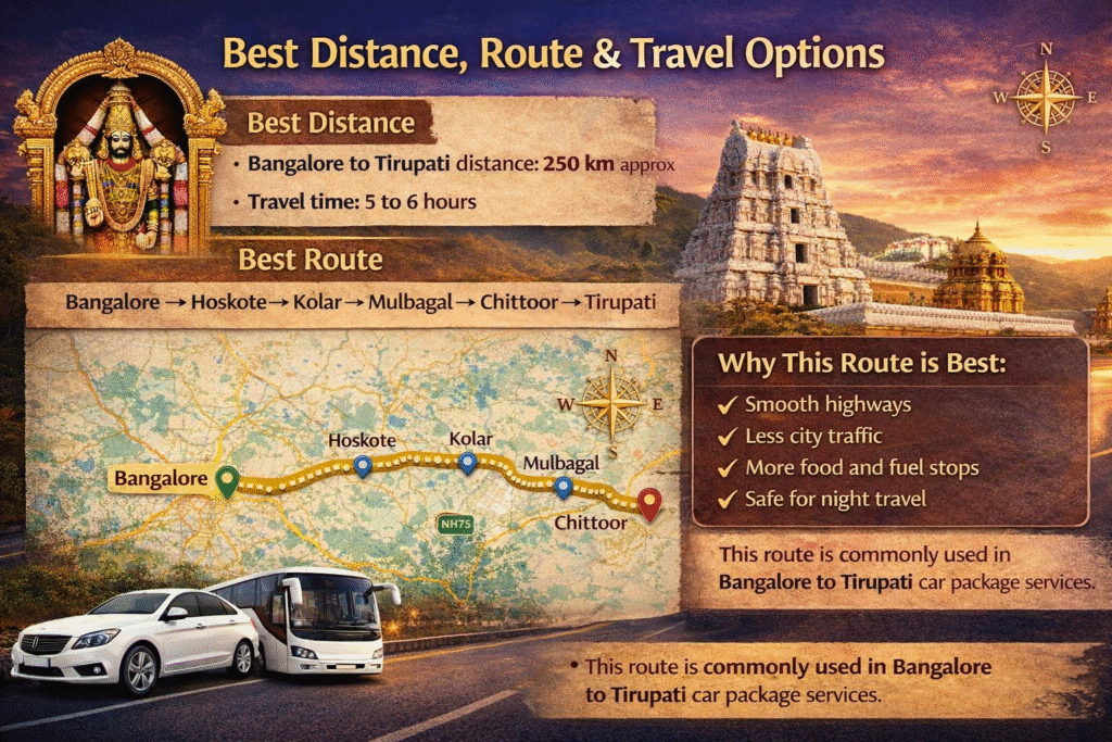 Bangalore to Tirupati car package