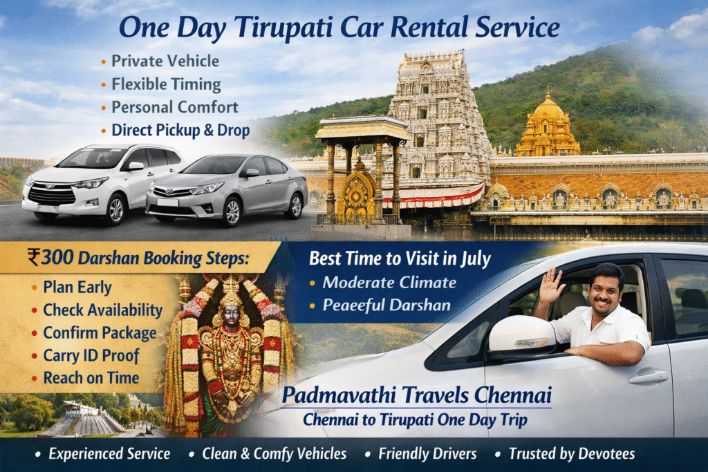 Tirupati ₹300 darshan booking July,