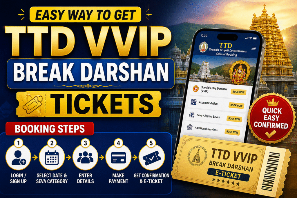 TTD VVIP Break Darshan Tickets