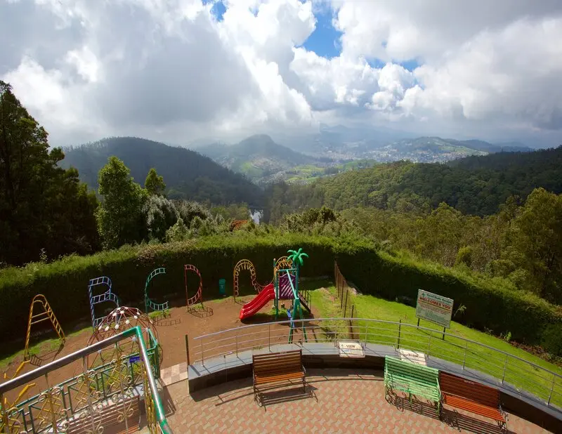 Panoramic view from Doddabetta Peak, the highest point in the Nilgiri Mountains