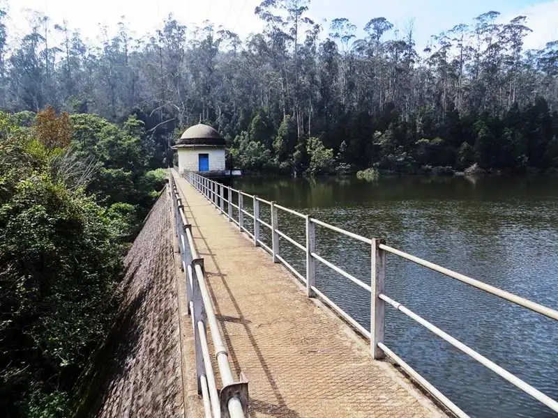 Scenic view of Rallia Dam in Coonoor